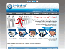 Tablet Screenshot of mytruseal.com